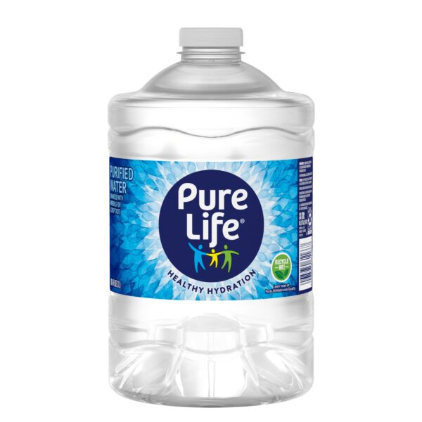 Pure Life Purified Water, 3-Liter, Plastic Bottled Water (Single)